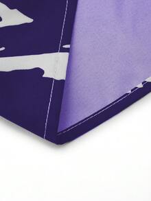 Maweii 大碼顏色拼接褶皺寬鬆休閒裙 - 藍色 - 查看 5