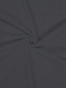 Men Moon Print T-Shirt - Grey - View 6