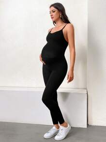 孕婦背心高彈力連身褲,有彈性的肚皮