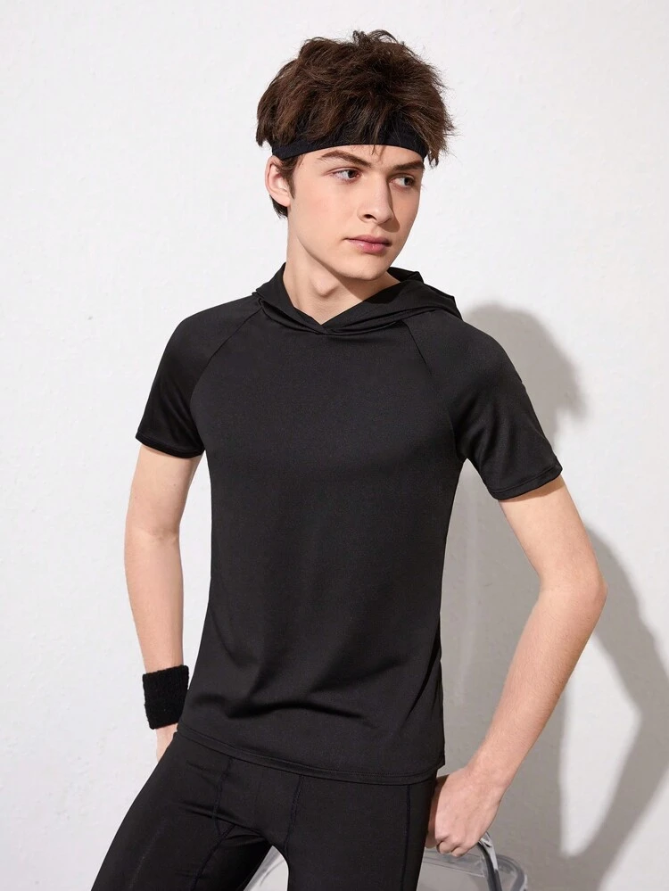 Teen Boys' Raglan Sleeve Sports Hoodie Sweatshirt