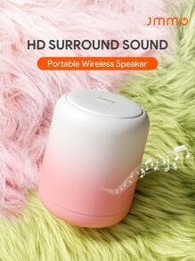 JMMO Altavoz inalámbrico, altavoz Bluetooth, altavoz mini con textura mate degradada tipo macaron, resistente al agua IPX7 y con manos libres, compatible con radio FM, tarjeta TF y AUX, recargable, con excelente calidad de sonido para camping al aire libre y deportes, regalo de cumpleaños y Navidad, imprescindible para el otoño, el invierno, el camping y las vacaciones