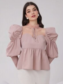 Modelyn Women Blouses - Berwarna merah muda - View 1
