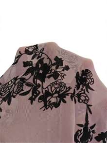 Floral Patchwork Print Comfortable Pajamas Set - Dusty Pink - View 7