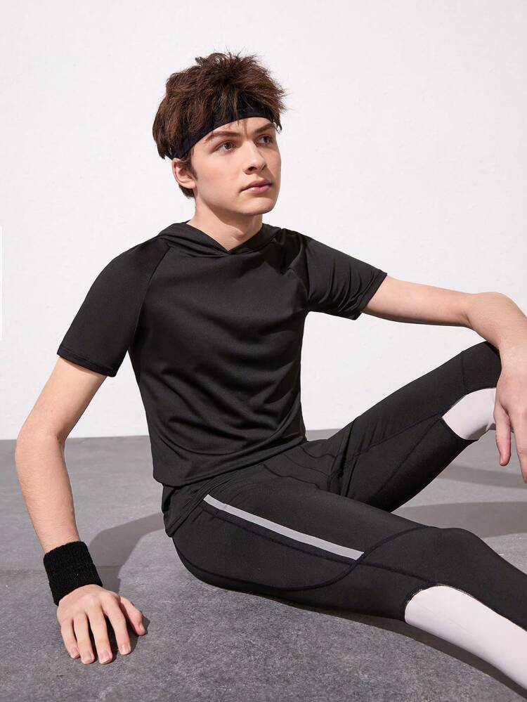 Teen Boys' Raglan Sleeve Sports Hoodie Sweatshirt