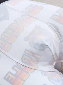 Men's Boxer Briefs With Tiger Head And Letter Print - Multicolor - View 5