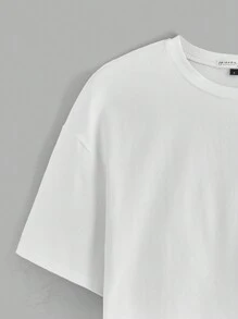 FRIENDS X SHEIN Lobster And Slogan Graphic Drop Shoulder Crop Tee YOU ARE MY LOBSTER