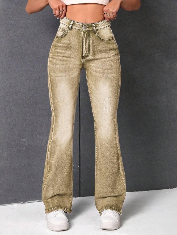 Women's Pocket Flare Jeans