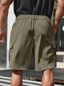 SHEIN Manfinity Homme Men's Plus Size Casual Shorts With Pocket Design