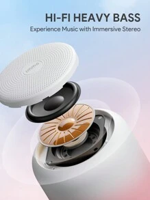 JMMO Altavoz inalámbrico, altavoz Bluetooth, altavoz mini con textura mate degradada tipo macaron, resistente al agua IPX7 y con manos libres, compatible con radio FM, tarjeta TF y AUX, recargable, con excelente calidad de sonido para camping al aire libre y deportes, regalo de cumpleaños y Navidad, imprescindible para el otoño, el invierno, el camping y las vacaciones