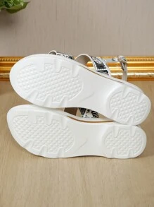 Của phụ nữ Giải trí & Hằng ngày & Kỳ nghỉ Da Dép quai hậu Với Dày Đế Cho công việc & Trường học & Mùa hè & Thể thao , Kích thước lớn Có sẵn - Màu xanh nhạt - Xem 4