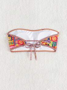 Swim Vcay Áo bikini bandeau in hình trái cây dành cho nữ khi đi bơi, đi nghỉ, đi biển mùa hè - Nhiều màu - Xem 3