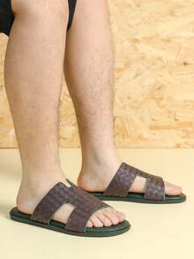 男款涼鞋,2024春夏新款戶外沙灘拖鞋,時尚、透氣、防滑、耐用 - 銅色 - 查看 1