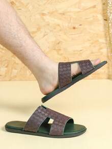 男款涼鞋,2024春夏新款戶外沙灘拖鞋,時尚、透氣、防滑、耐用 - 銅色 - 查看 4