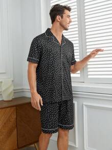 Männer Sternmuster Bedruckter Homewear-set