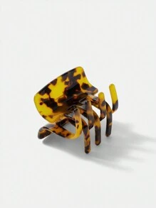 SHEIN Women's Fashion Versatile Tortoise Shell Hair Clip Casual - Yellow - View 2