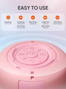 JMMO Altavoz inalámbrico, altavoz Bluetooth, altavoz mini con textura mate degradada tipo macaron, resistente al agua IPX7 y con manos libres, compatible con radio FM, tarjeta TF y AUX, recargable, con excelente calidad de sonido para camping al aire libre y deportes, regalo de cumpleaños y Navidad, imprescindible para el otoño, el invierno, el camping y las vacaciones
