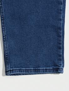 RueChic Men Slant Pocket Skinny Jeans - Medium Wash - View 5