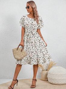 SHEIN LUNE Women Dresses Casual Women Dresses - Multicolor - View 6