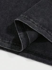 ROMWE MEN Street Life Spring/Summer Casual Graphic Men'S Racing Vintage Style Letter Print Tank Top, School - Black - View 5