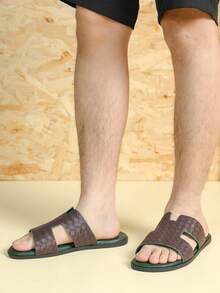 男款涼鞋,2024春夏新款戶外沙灘拖鞋,時尚、透氣、防滑、耐用 - 銅色 - 查看 2