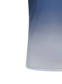 Manfinity Homme Camicia polo casual da uomo a maniche corte con bottoni, sfumatura di colore, regalo per il fidanzato