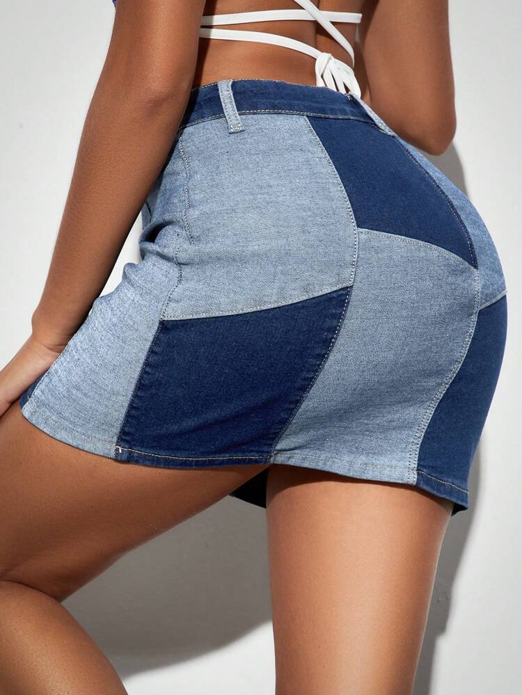 Outta Pocket Denim Mini Skirt - Blue Wash&Music Festival&Country Concert