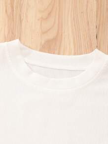 Teen Girl Summer Casual Vest, Shorts, And Waistcoat Three Pieces Set - Khaki - View 5