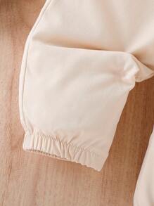 Baby Boys' Personalized Designed Cool Style Short Sleeve Work Shirt, T-Shirt And Pants Set With Pockets For Summer - Apricot - View 8