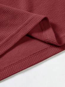 Manfinity Homme Men's Solid Color Texture Fabric T-Shirt
