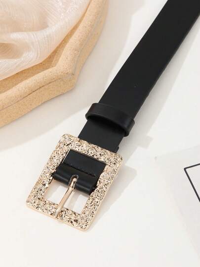 1 قطعة حزام خصر كاجوال للنساء بنقشة حجر معدني وإبزيم على شكل حرف D، متعدد الاستخدامات للملابس، طراز صيفي جديد، مناسب لجميع المواسم الصيفية والمدرسية والخريفية وعيد الهالوين