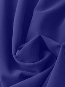 SHEIN LUNE Robe Grande Taille À Taille À Cordon De Serrage Épaules Nues Et Couleur Unie