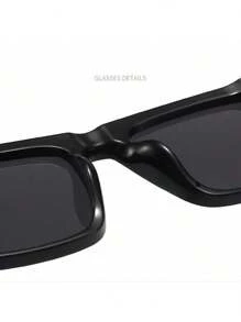 1 chiếc kính thời trang Unisex hợp thời trang phong cách Hàn Quốc phụ kiện đi biển kính râm - màu đen - Xem 8