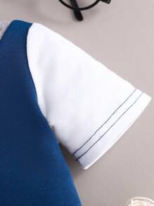 Souflis Souflis 男婴二合一拼接背心连体衣（带帽子），绅士装