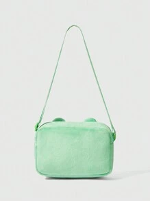 ROMWE Kawaii 綠色青蛙造型女士肩袋 - 綠色 - 查看 4