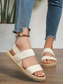 Fashionable Style Women's Flat Sandals With Anti-Skid Sole For Spring And Summer