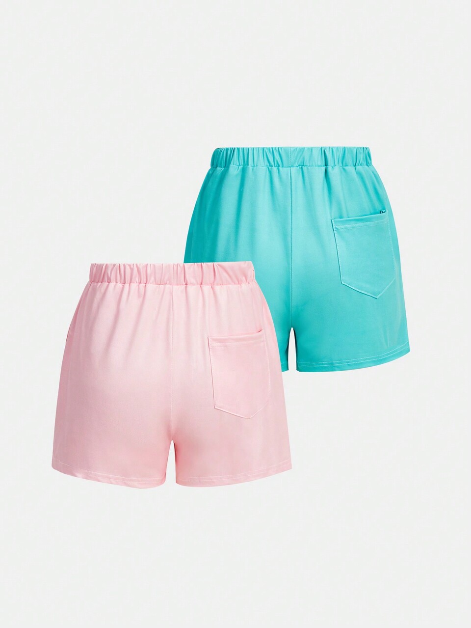 Teen Girl Sporty Casual Letter Print Shorts Two-Piece Set