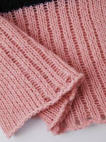 SHEIN Unity 拼色前結實心針織束胸上衣 - 彩色 - 查看 4