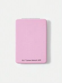 THE POWERPUFF GIRLS X SHEIN 卡通印花便携式折叠镜，花朵，泡泡，毛茛 - 淺粉色 - 查看 6