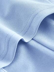 SHEIN MOD Button Front Tube Bodycon Black Top Without Shirt