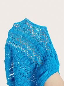 Slaydiva Women's 2024 New Knitted Woolen Lattice Texture Twisted Rope Belt Bodycon Mini Skirt With Hollow Out Pattern