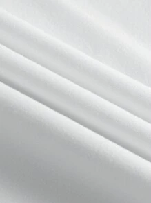 SHEIN Tricou damă slim fit cu tricouri grafice imprimate cu litere Topuri pentru femei