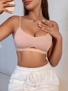 Reggiseno In Colore Unito Di Donne Hollow Out - Multicolore - Visualizzare 5