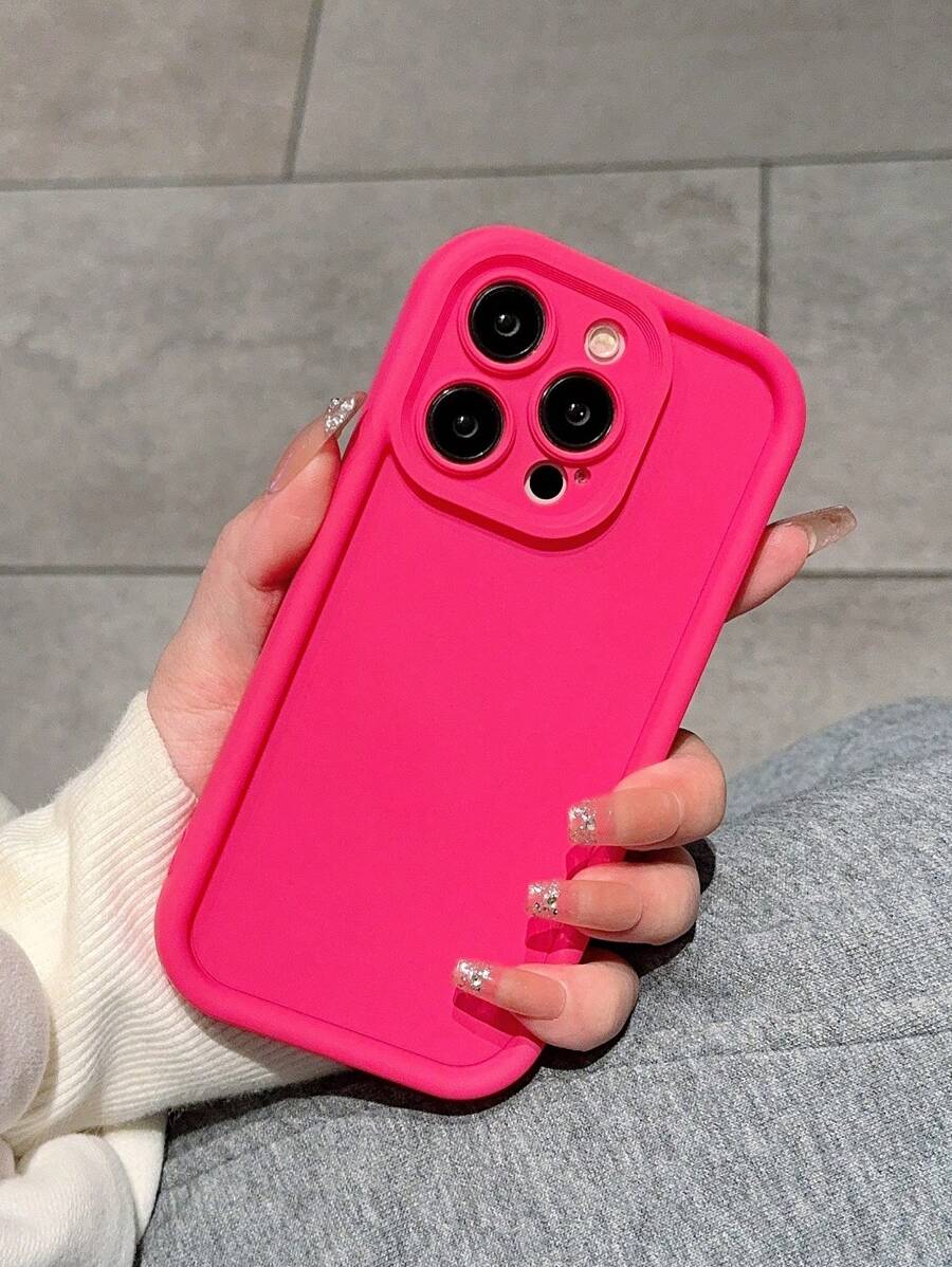 竹紋手機殼,精準孔位和防摔噴霧,適用於iphone 15 Pro Max 12 - 玫紅色 - 查看 1