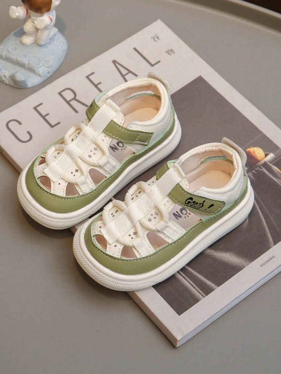 1 Pair Baby Sandals, Suitable For Daily Wear In Spring/Summer - Green - View 1
