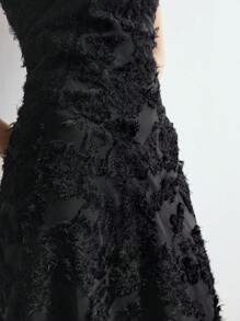 MOTF PREMIUM BLACK EMBROIDERED STRAPLESS MAXI DRESS, WOMEN OUTFIT,SUMMER OUTFITS - Black - View 8