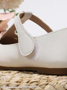 Girls' Summer British Style Hollow Out Performance Dance Shoes, White - White - View 3