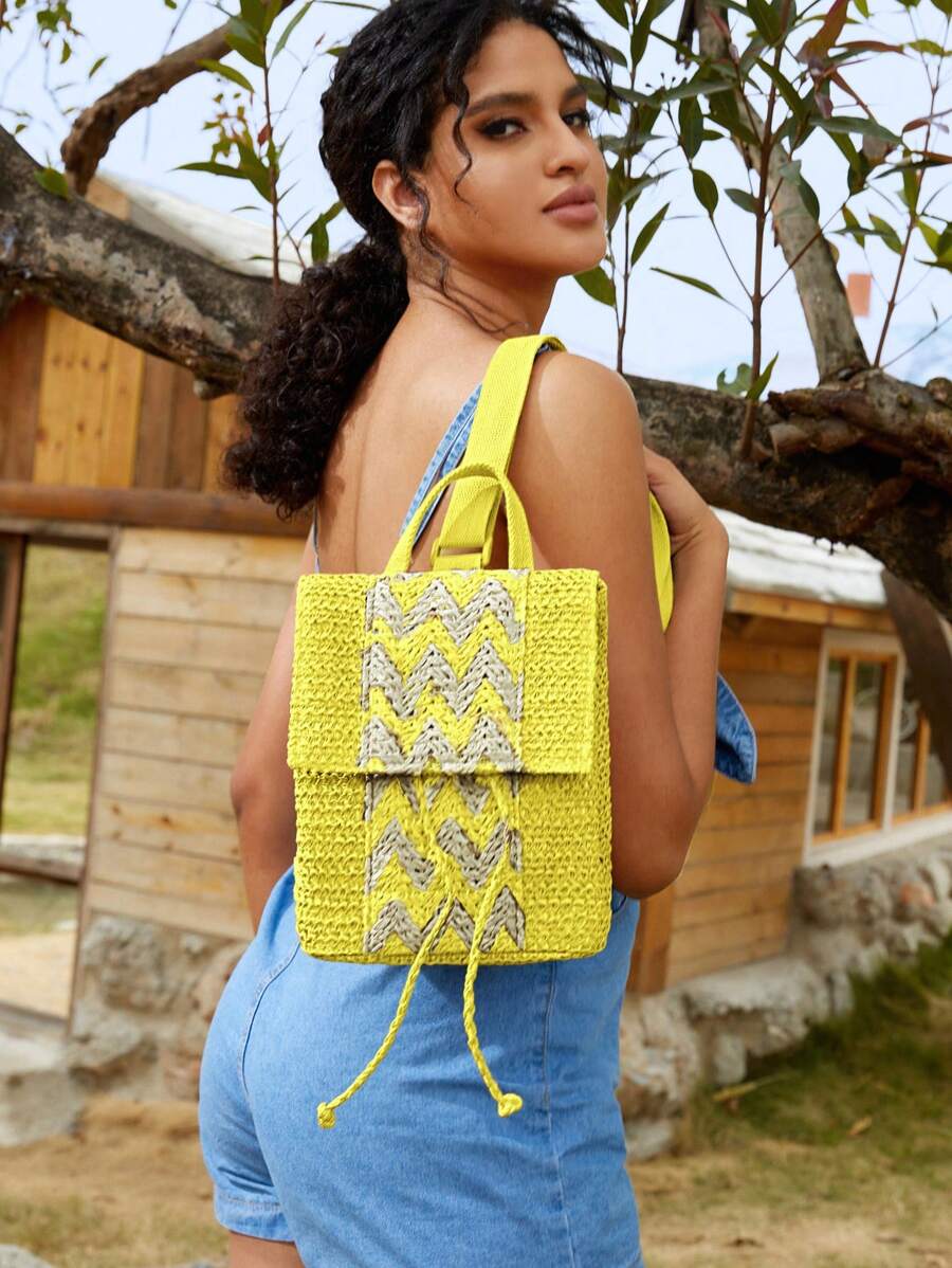 SHEIN VCAY Fashionable Backpack, School Backpack