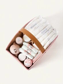 Cozy Pixies Giỏ đựng đồ dùng cho trẻ sơ sinh & hộp đựng tã, Love Valentine di động - Hồng - Xem 6