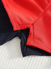 SHEIN 4 Stücke/set Junge Jungen Niedliche Transport-druck Kurzarm-t-shirts Und Shorts Outfits, Leicht, Atmungsaktiv, Bequem, All-match, Geeignet Für Sommer
