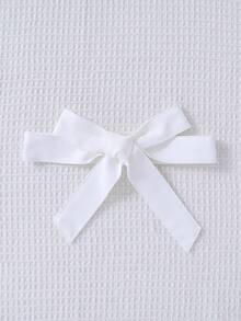 SHEIN 少女立领短袖连衣裙，带荷叶边装饰 - 咖啡棕 - 查看 4